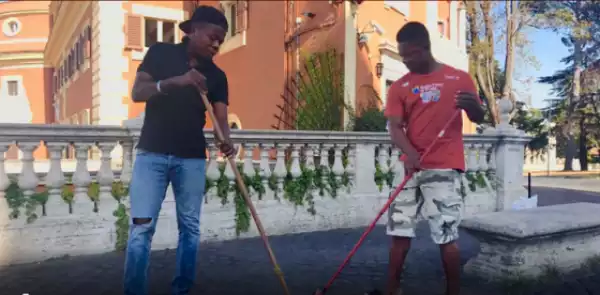 Meet The Nigerian Guys Who Sweep The Streets Of Italy In Order To Survive (Photos)